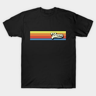 Vienna Austria Retro Vintage Design 70s 80s T-Shirt